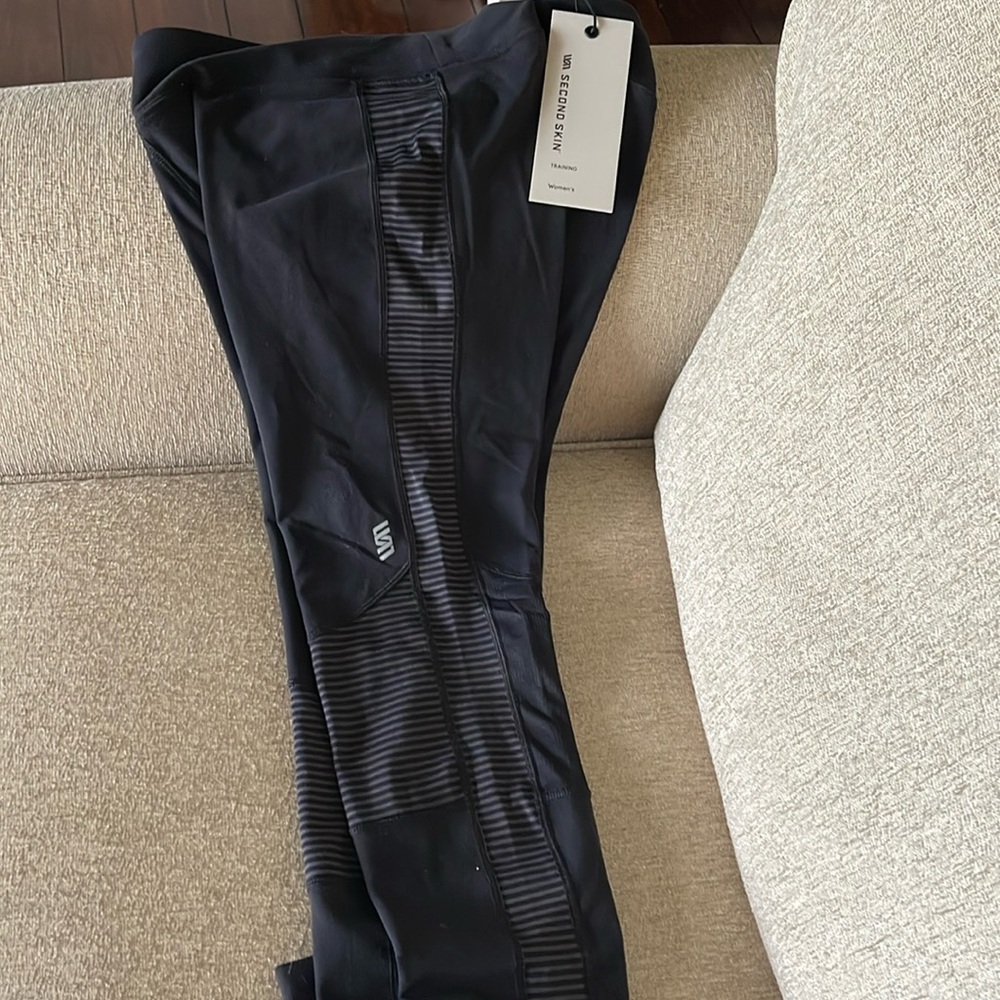New Second Skin black leggings in Size S.